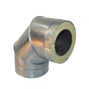 Сэндвич отвод 90&deg; 180/260 (нерж 1 / цинк 0,5)